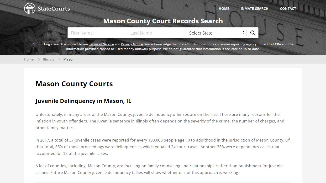 Mason County, IL Courts - Records & Cases - StateCourts